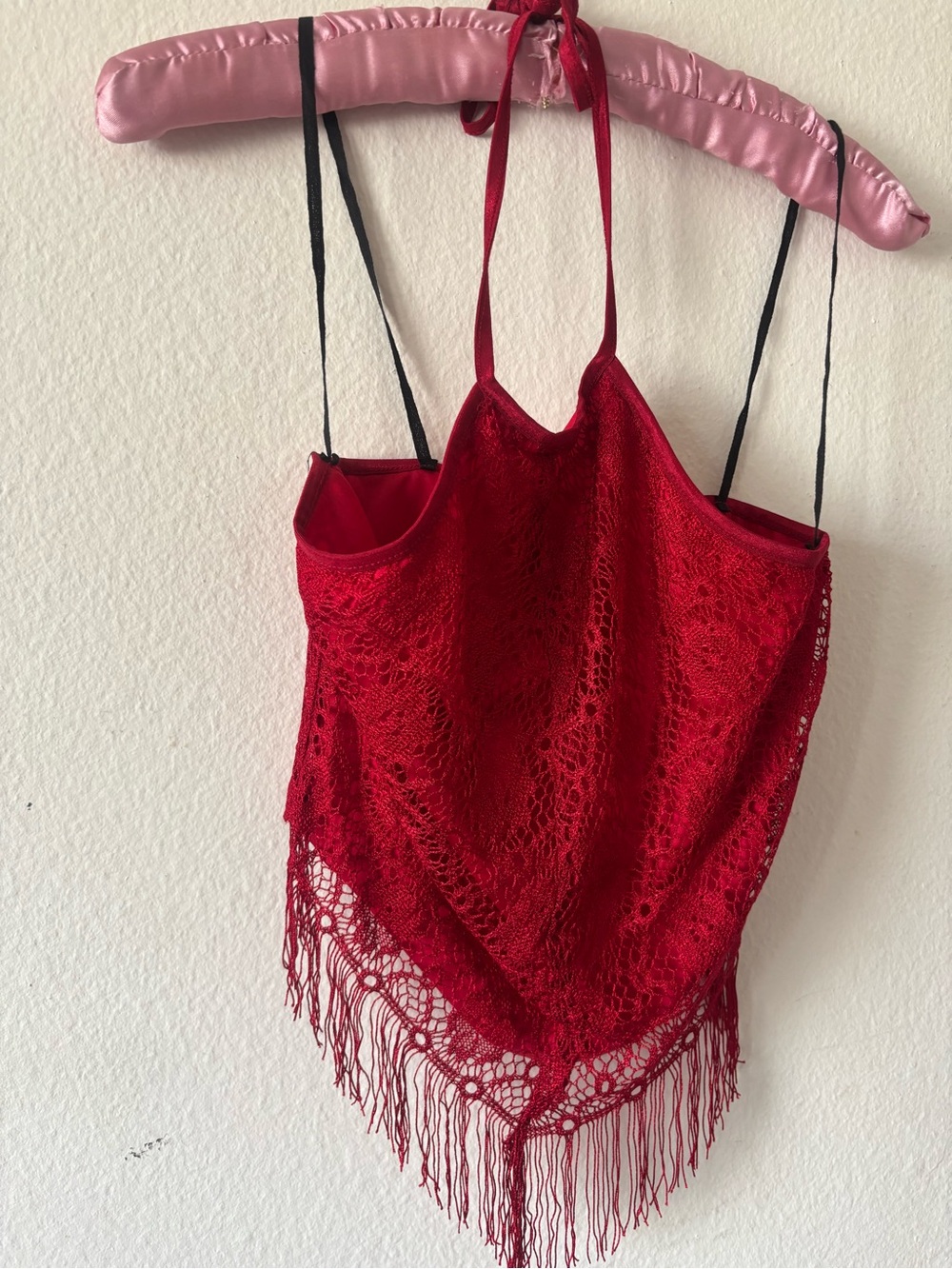 Vintage XOXO Halter neck summer Red Top